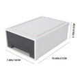 thumbnail image 2 of 1 caja de almacenamiento de plástico transparente tipo cajón para armario., 2 of 6