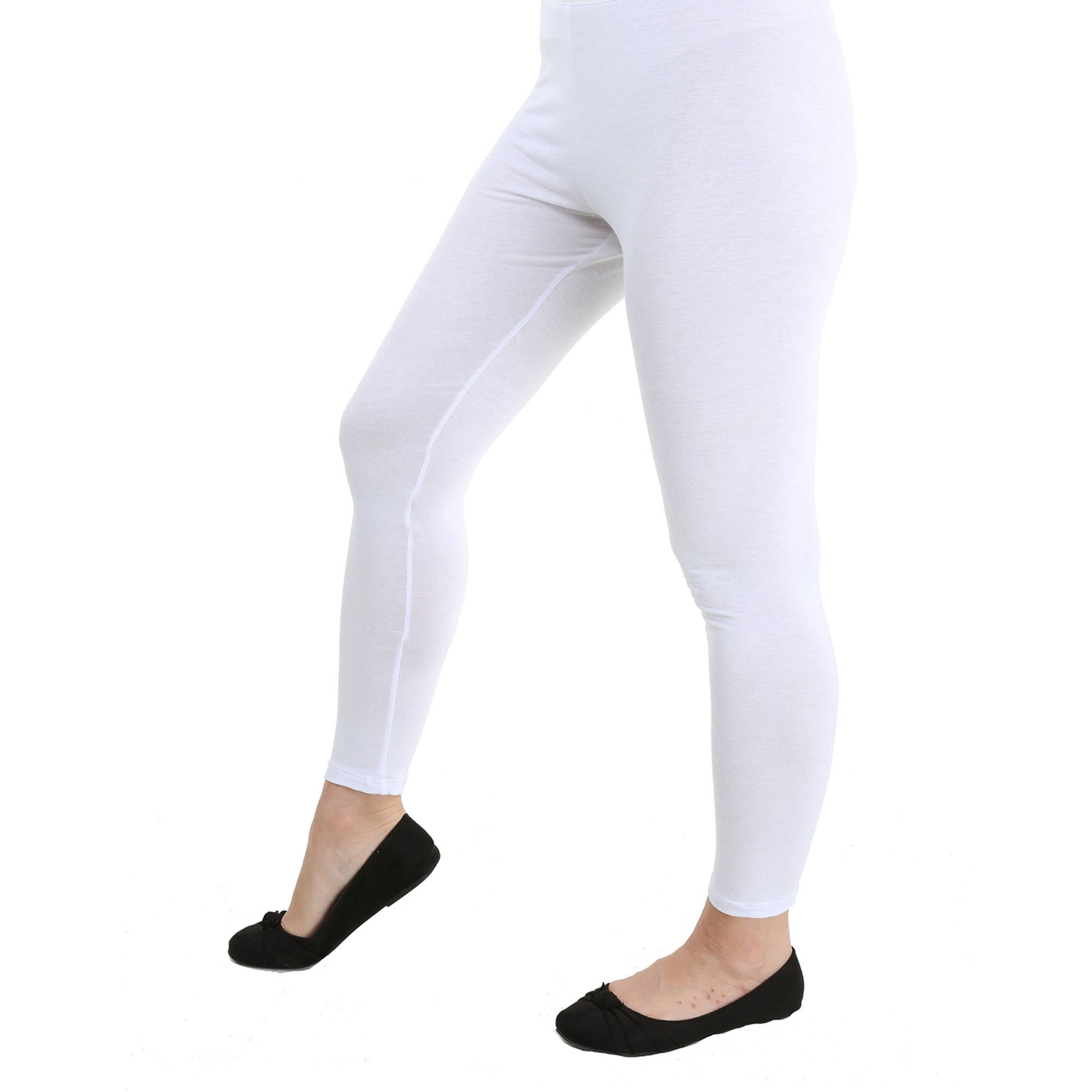 Buy TAG 7 Pack Of 2 White & Magenta Ankle Length Leggings - Leggings for  Women 17782690