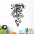 thumbnail image 1 of Paisley Skull Tattoo Wall Decal by Wallmonkeys Peel and Stick Graphic (48 in H x 31 in W) WM197644, 1 of 4