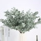 thumbnail image 4 of 3 tallos de eucalipto artificiales, hojas de eucalipto artificiales, suministros para arreglos florales., 4 of 6