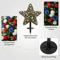 thumbnail image 4 of 22" Artificial Star Shaped Topiary Trees, Artificial Outdoor Star Stake Decor Set, Five-Pointed Topiary Ball Plants with Ground Pegs for Yard , Patriotic Independence Day and Easter Decorations B, 4 of 7