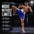 thumbnail image 5 of Men Boxing Shorts For Boxing Training Fitness Gym Cage Fight MMA Mauy Thai Kickboxing Trunks Clothing Blue/White X-Small, 5 of 9