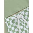 thumbnail image 6 of Bagilaanoe 2pcs Toddler Baby Boy Shorts Set Short Sleeve T Shirt Tops + Checkerboard Shorts 6M 12M 18M 24M 3T Kids Casual Summer Clothes, 6 of 8
