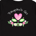 thumbnail image 4 of Inktastic Pawpaw's Girl Heart Flowers Girls Long Sleeve Toddler T-Shirt, 4 of 5