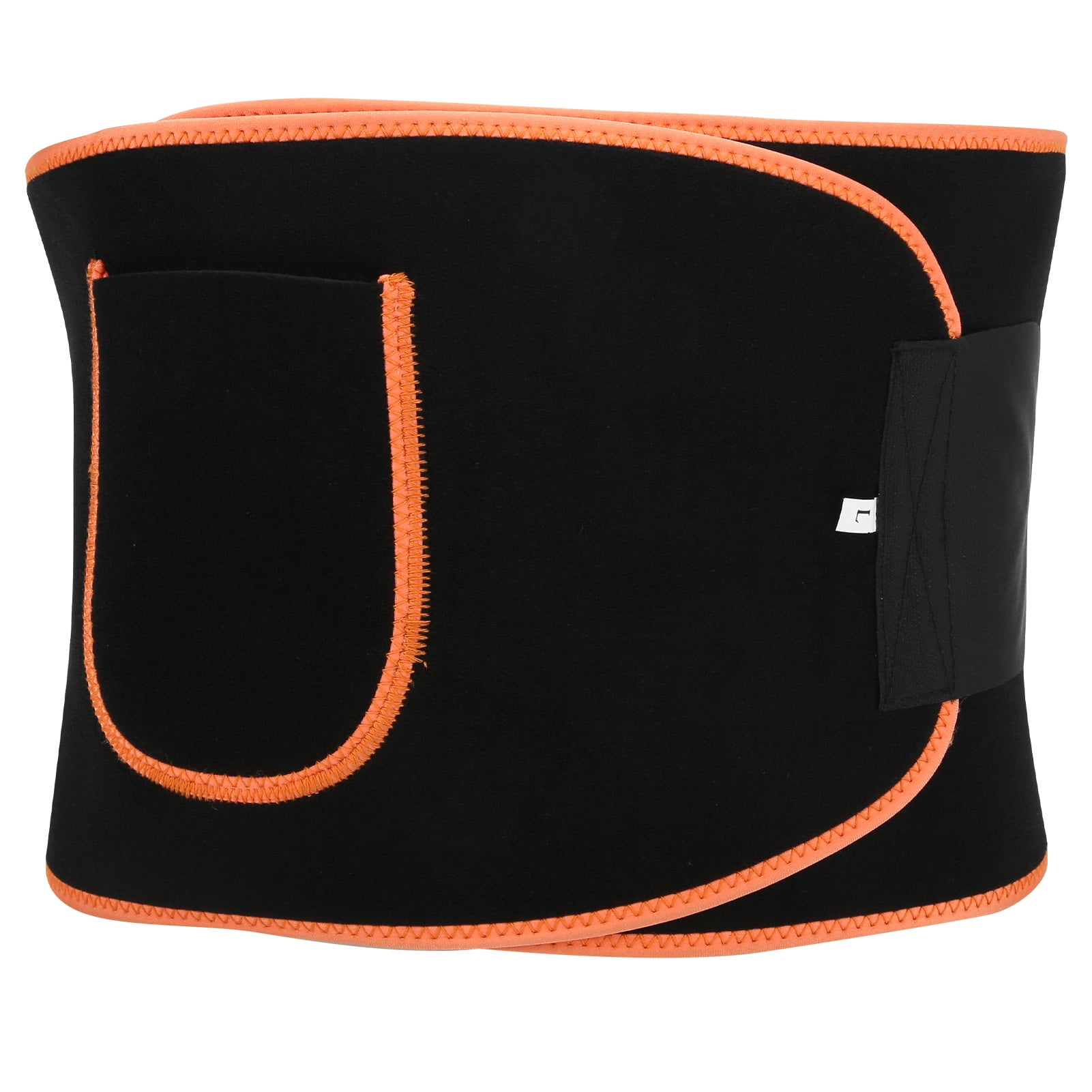 Fitness Waistband, Useful Waist Support Belt Black And Orange For Lose