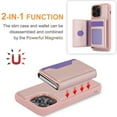 thumbnail image 2 of ELEHOLD for iPhone 14 Pro Max Premium PU Leather Wallet Case Detachable Magnetic Card Holders RFID Blocking Function Flip Stand Shockproof Full Protection Case for iPhone 14 Pro Max,rosegold, 2 of 8