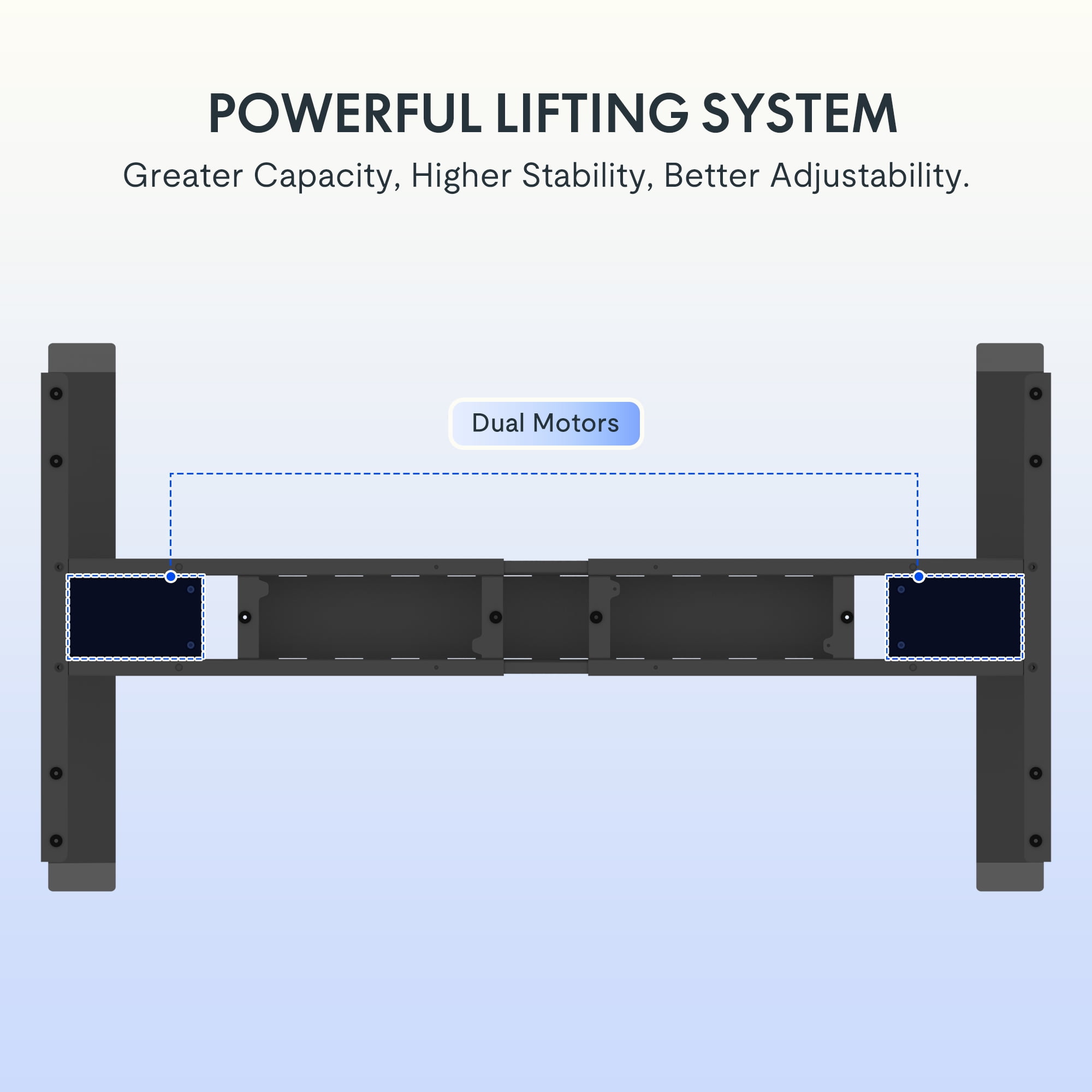 FLEXISPOT 48"x24" Dual Motors 3-Stage Height Adjustable Standing Desk Ergonomic Home Office Sit Stand Desk with USB Port, Bamboo Rectangle Desktop Black Oval Frame