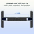 thumbnail image 6 of FLEXISPOT 48"x24" Dual Motors 3-Stage Height Adjustable Standing Desk Ergonomic Home Office Sit Stand Desk with USB Port, Bamboo Curved Desktop Black Oval Frame, 6 of 11