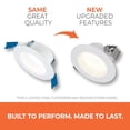 thumbnail image 2 of HALO RL 4 in Canless LED Recessed Lighting Downlight with Selectable Color Temperature 2700K-5000K Selectable Lumen 600/900 Dimmable IC Rated Wet Rat, 2 of 11