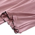 thumbnail image 5 of Wide Leg Pants for Women BWASD Casual Modal Soft Plus Size Baggy Elastic Waist Trousers Solid Color Pajama Pants Simple Loungewear Sleeping Wear (Watermelon Red,2XL), 5 of 9