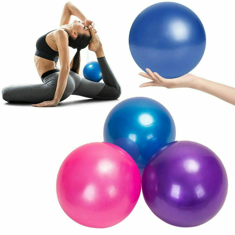 Soft Pilates Ball, Small Exercise Ball 23-25cm Mini Gym Ball with  Inflatable Straw, Suitable for Pilates, Yoga, Full body Training, Physical  Therapy