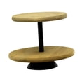 thumbnail image 2 of Soporte de madera para tartas, expositor de postres, expositor de alimentos, plato para tartas y cupcakes Doble capa de 25 cm, 2 of 9