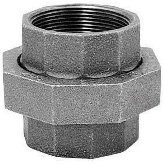 Pipe Fitting, Union, Black, 150#, 3/8-In.