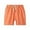 Orange, variant on Toddler Baby Boy's Harem Shorts, Casual Elastic Linen-Cotton Beach Sports Pants with Lace-Up Detail, Plain Color Summer Bloomer Shorts