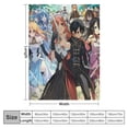 thumbnail image 4 of Cotton Throw Blanket Anime Sword Art Online Blanket Air Conditioner Quilt Cartoon Soft Flannel Blankets Warm for Fall Winter Sofa Bed Beach, 4 of 6