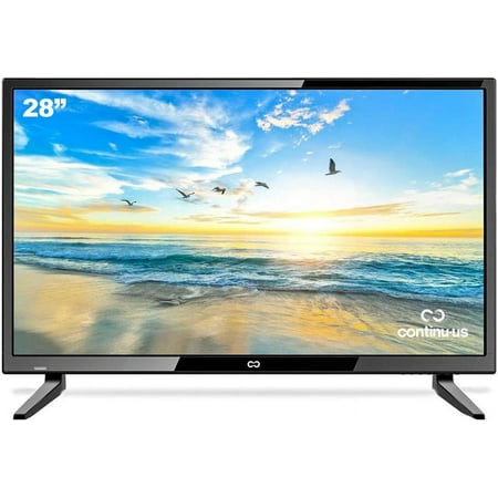 CONTINU.US 28-inch HD TV | CT-2870, 720p High Definition LED Non-Smart Television - Compatible with Amazon Fire, Apple TV & ROKU Stick | 2023 Model