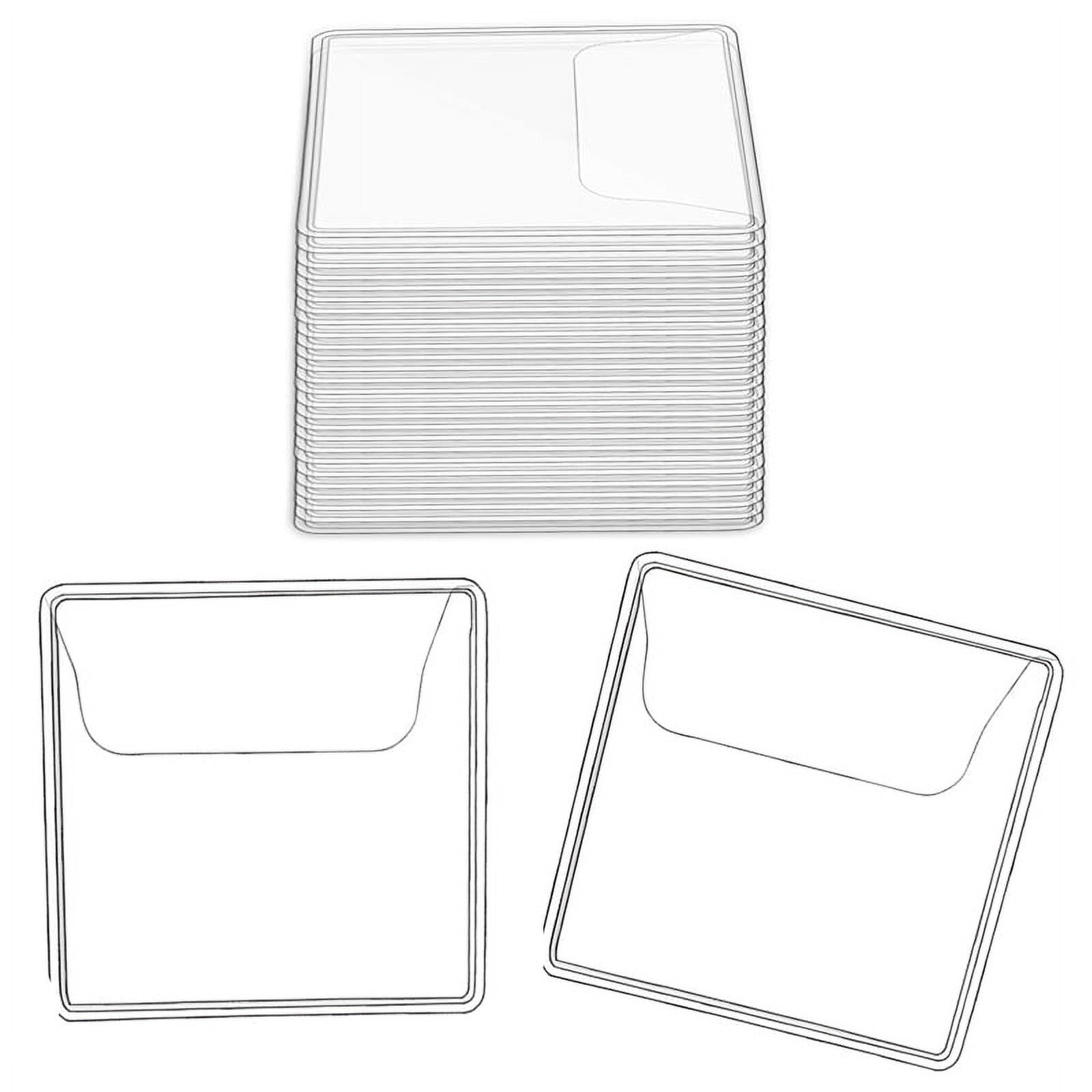 50 Pochettes Transparentes PVC 5,6 X 5 Cm – Rangement Pièces, Jetons, Bijoux – Protection Et Affichage Claire