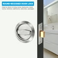 thumbnail image 5 of Unique Bargains 4.8mm Round Recessed Pull Handle Knob, Recessed Pulls Hidden Handle Knob with Screws, Silver Tone, 5 of 6