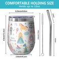 thumbnail image 5 of 12oz Stemless Wine Tumblers Fantasy Princess Pattern Vacuum Insulated Stainless Steel Travel Tumbler Cups Mug with Lid and Straw for Champaign,Cocktail,Beer with Cleaning Brush, 5 of 5