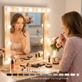 thumbnail image 6 of DAYBETTER Hollywood Lighted Makeup Vanity Mirror Lights, 10 Dimmable LED Bulb Stick On with 3 Color Temperature, USB Powered Plug in Lighting for Bathroom Wall Mirror & Dressing Table, 6 of 7