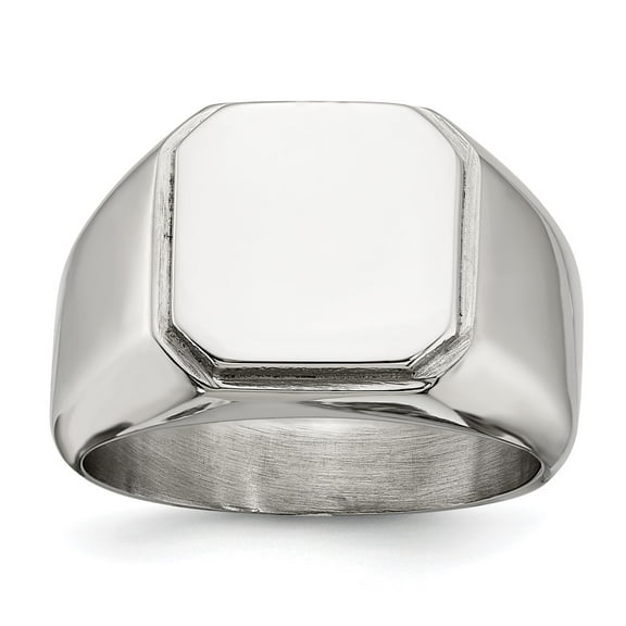 Primal Steel Stainless Steel Signet Ring