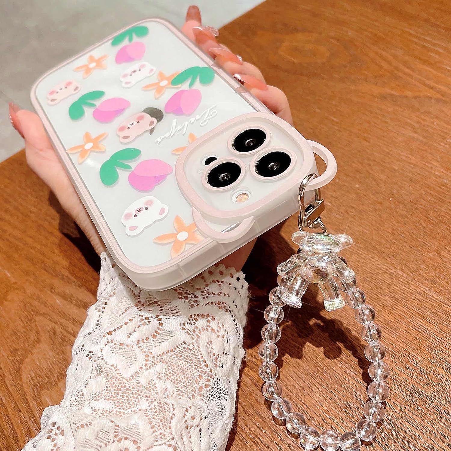 Compatible for iPhone 13 Pro Max Cute Clear Case, Cute