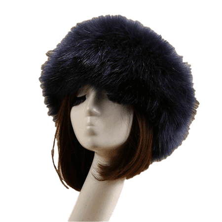 

Pudcoco Unisex Winter Fluffy Thick Faux Fur Hat Warm Ear Warmer Hats Cap