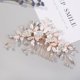 thumbnail image 4 of Pasador De Novia Con Clip De Diamantes De Imitación Flores（Color oro rosa）, 4 of 5