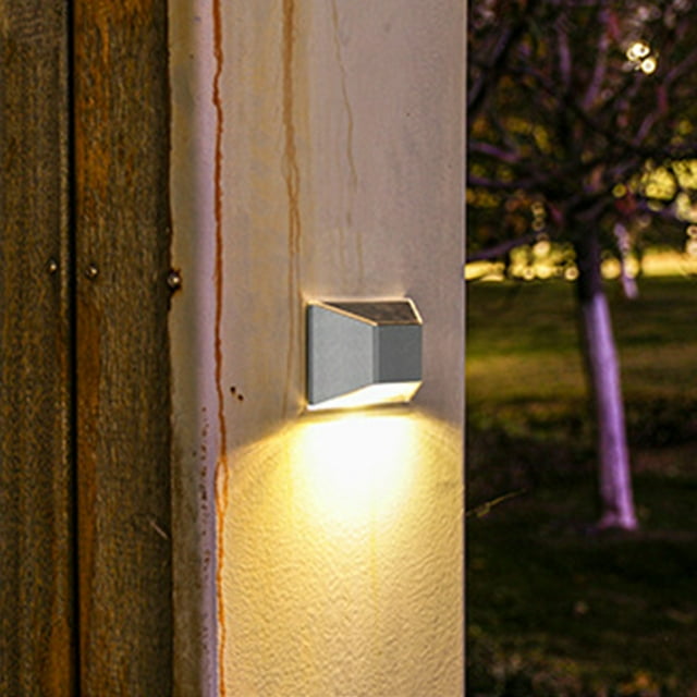 Solar Lights Outdoor Patio Decorative Stair Steps Lights Plastic High Transmittance High Brightness Lights