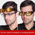 thumbnail image 3 of Night Driving Glasses Anti Glare Night Vision HD Polarized Glasses for Men Women E2U135, 3 of 5
