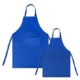 thumbnail image 1 of Toptie Cotton Canvas Parent-Child Apron Set-Blue-Kid L/Adult XL, 1 of 7