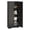 Black Ash, variant on CazToi Tall Storage Cabinet 60 Inch with Double Doors Narrow Floor Cabinet with Shelves