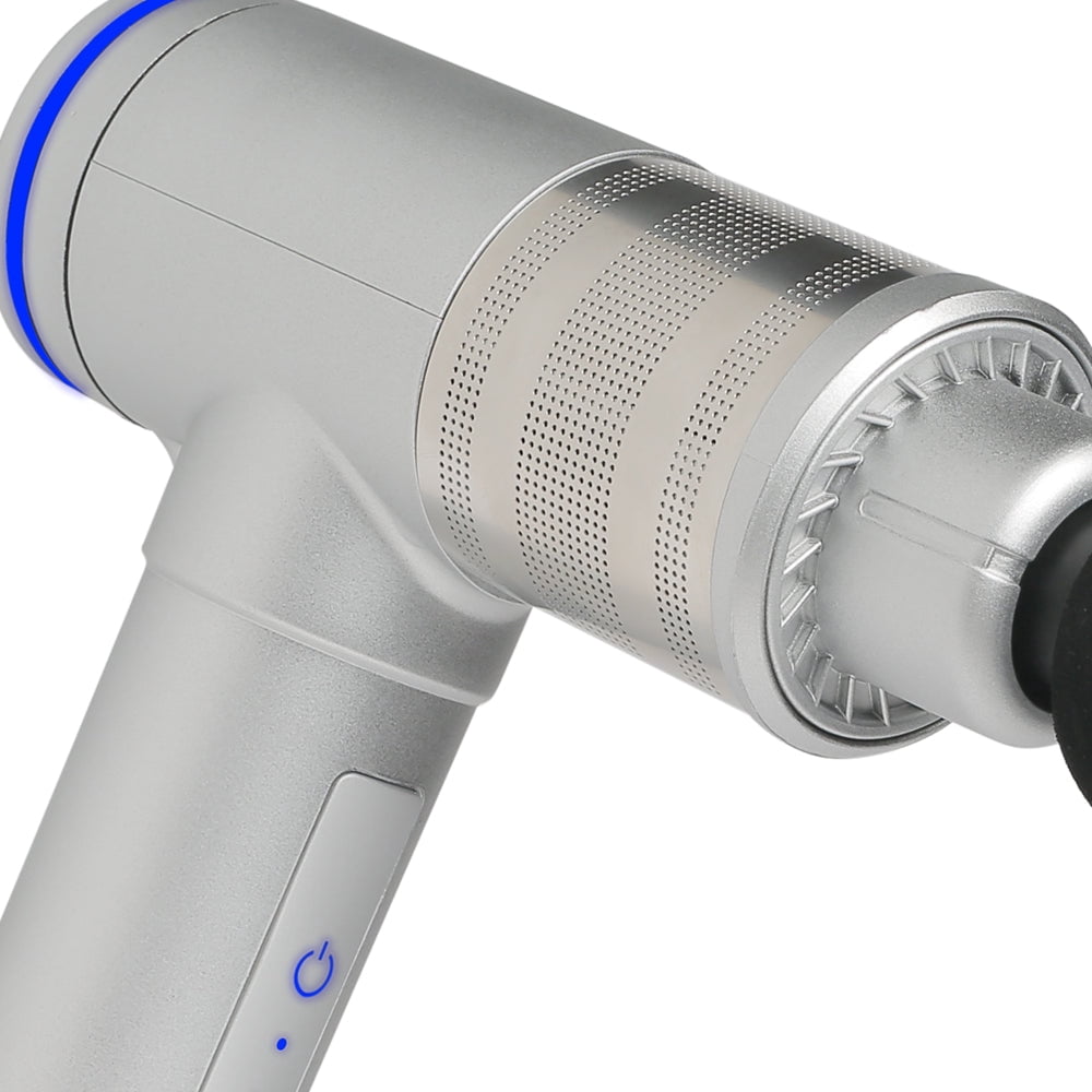 GlareWheel Percussion Massage Gun Cordless Deep Tissue Muscle Massager 6Heads Free Carry Case