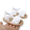 thumbnail image 4 of Baby Toddler Girls Soft Open Toe Summer Sandals Flower Princess Flat Shoes, 4 of 6