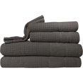 thumbnail image 1 of Kassatex Hammam Towel Set, Charcoal, 1 of 3