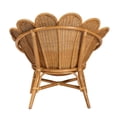 thumbnail image 4 of bali & pari Blossom Bohemian Honey Rattan Accent Flower Chair, 4 of 6