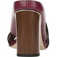 thumbnail image 4 of Women's Sarto by Franco Sarto Clara Slide Sandal Wine Vachetta Leather 7.5 M, 4 of 6