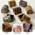 thumbnail image 4 of Set of 7 Handcrafted Multicolor Treasure Chest Mini Wooden Box Beads Jewelry Box, 4 of 7