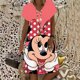 thumbnail image 3 of Disney Minnie Mickey Mouse vestidos de mujer Nuevo verano mujeres manga corta mini vestido casual fiesta noche cuello pico sexy vestido, 3 of 5