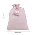 thumbnail image 3 of Christmas Santa Sack, Reusable Drawstring Plush Large Gift Bag for New Year Christmas Party Supplies Favors (Pink), 3 of 6