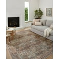 thumbnail image 3 of Amber Lewis x Loloi Billie Collection BIL-04 Aqua/Rust 2'3" x 3'9" Accent Rug, 3 of 8
