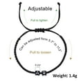 thumbnail image 6 of Matching Couple Bracelets Letter Initial Bracelet for Men Women Cute Anniversary Christmas Gifts Long Distance Couple Gifts for Him Her Boyfriend Girlfriend Son Daughter (C), 6 of 10