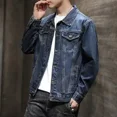 thumbnail image 3 of Chaquetas de mezclilla para hombre, abrigo de jeans ligeros de otoño para hombre, ropa de abrigo con botones a bordo al precio más bajo, entrega rápida, Corea G Casual, talla grande, 3 of 5