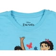 thumbnail image 3 of Disney Encanto Girls' Mirabel Luisa Isabela Flowers Graphic Print T-Shirt, 3 of 5