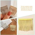 thumbnail image 4 of 12 pcs Clips Accessories Fine Small Veil Comb Teeth Girls Women French Bridal Clip Metal Side Wedding Gold Combs for Flexible Silver Hair Decorative, 4 of 5