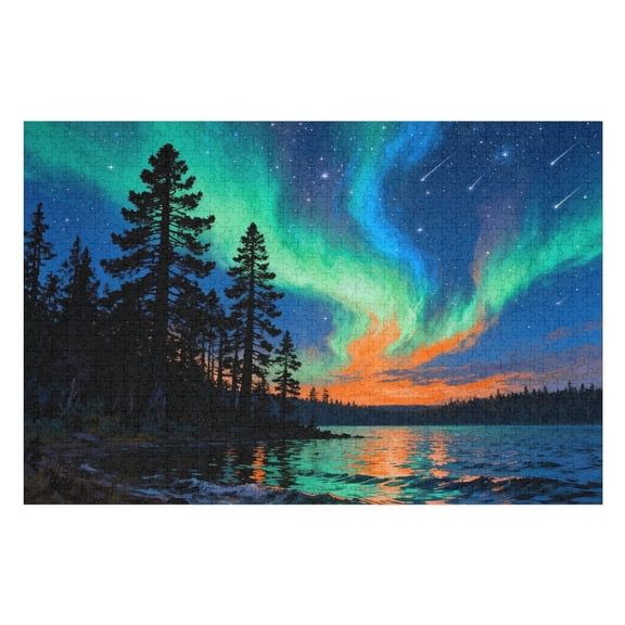 500 Piece Forest Night Puzzle for Adults – Unique Nature-Themed Jigsaw, Mind-Challenging, Family-Friendly, Gift Idea