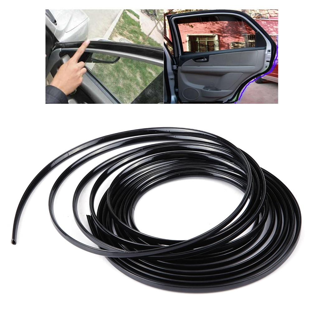Profilé De Protection Bord De Porte Voiture - 6 M, Forme En U, PVC Argent/noir | Anti-rayures, Facile à Poser Sans Outil - 6