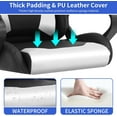 thumbnail image 5 of BIQWBIC Gaming Chair, High-Back Ergonomic Video Game Chair for Teen, with Adjustable Seat, Lumbar Support, Armrest and Headrest, White, 5 of 7