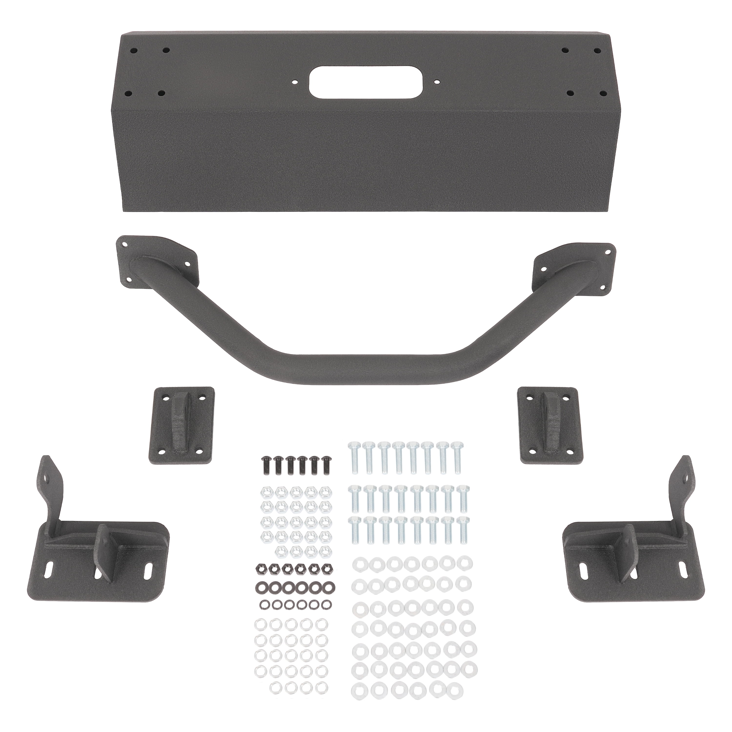 Kojem Front Bumper Assembly for 2003-2006 GMC Sierra 1500 Powder Coated Black Steel