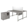 thumbnail image 1 of 400 Series 60W x 30D 2 Person Workstation in Platinum Gray - Engineered Wood, 1 of 7
